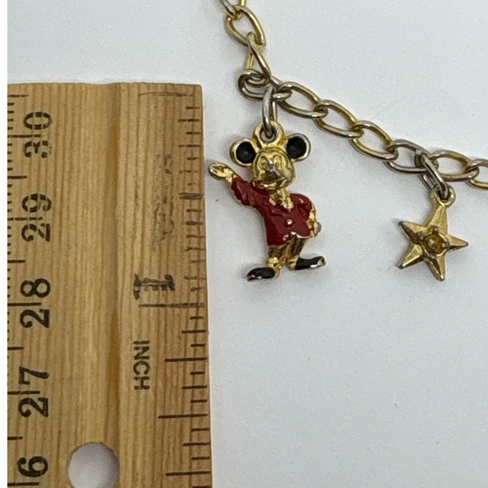 1970/1980s Disney Mickey‎ Mouse Charm Bracelet Walt Disney Souvenir Disneyland
